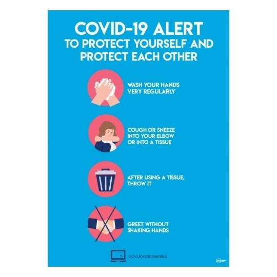A3 A4 covid 19 virus preventionSign bold 01 - COVID-19 Signage